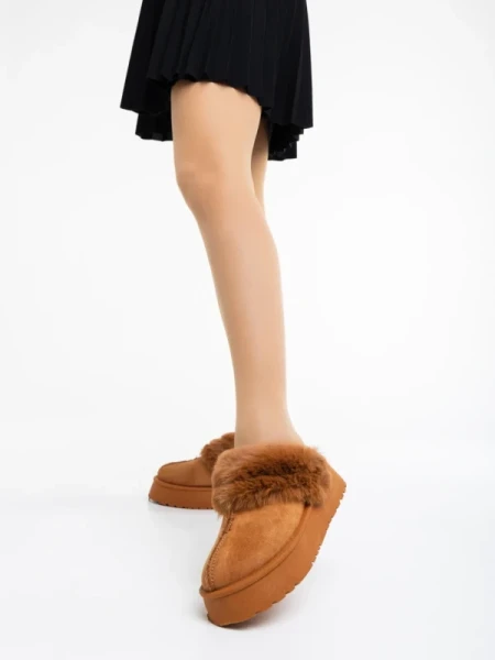 Lyzbeth tevebarna női papucs textil anyagból