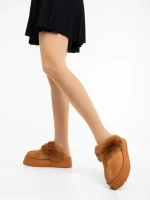 Lyzbeth tevebarna női papucs textil anyagból