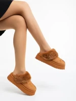 Lyzbeth tevebarna női papucs textil anyagból