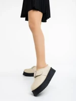 Aulii bézs női papucs ökológiai bőrből