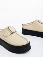 Aulii bézs női papucs ökológiai bőrből