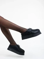 Aulii fekete női papucs ökológiai bőrből