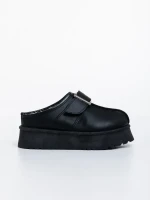 Aulii fekete női papucs ökológiai bőrből