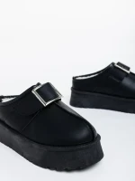 Aulii fekete női papucs ökológiai bőrből