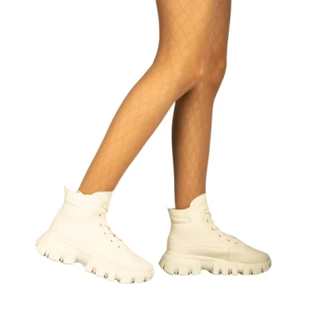 Jolia fehér női bakancs