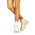 Jolia fehér női bakancs