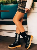 Ailsa fekete női csizma ökológiai bőrből