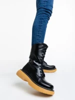 Ailsa fekete női csizma ökológiai bőrből