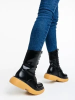 Ailsa fekete női csizma ökológiai bőrből