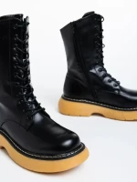 Ailsa fekete női csizma ökológiai bőrből