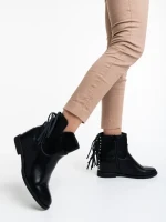 Charo fekete női bokacsizma ökológiai bőrből