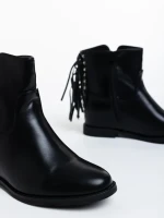 Charo fekete női bokacsizma ökológiai bőrből