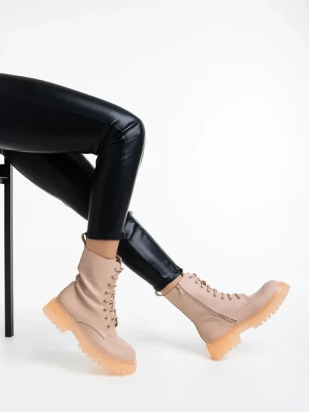 Maryse rózsaszín női bakancs ökológiai bőrből