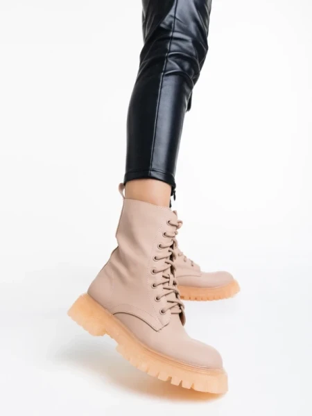 Maryse rózsaszín női bakancs ökológiai bőrből