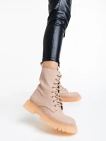 Maryse rózsaszín női bakancs ökológiai bőrből