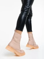 Maryse rózsaszín női bakancs ökológiai bőrből