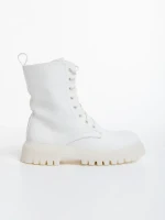 Maryse fehér női bakancs ökológiai bőrből