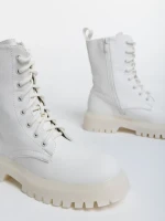 Maryse fehér női bakancs ökológiai bőrből