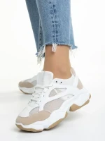 Rama fehér női sportcipő, textil anyagból készült