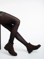 Dominika barna női bokacsizma textil anyagból