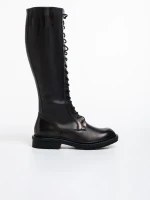 Nafiset bronz női csizma ökológiai bőrből