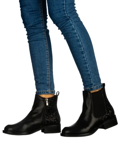 Beriv fekete női bokacsizma