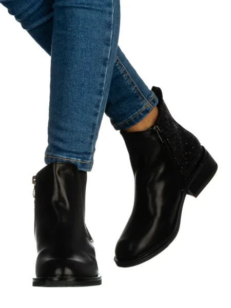 Beriv fekete női bokacsizma