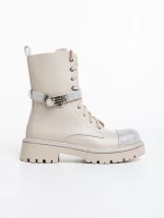 Inesa bézs női bakancs ökológiai bőrből