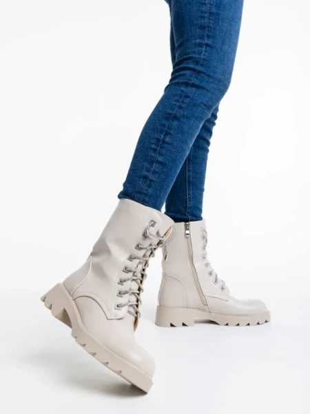 Kaoru bézs női bakancs ökológiai bőrből