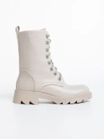 Kaoru bézs női bakancs ökológiai bőrből