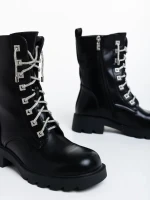 Kaoru fekete női bakancs ökológiai bőrből