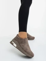 Zaruka barna női sportcipő textil anyagból