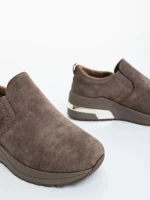 Zaruka barna női sportcipő textil anyagból