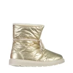 Anselma arany női csizma, textil anyagból készült