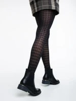 Vitaliya fekete női bokacsizma ökológiai bőrből