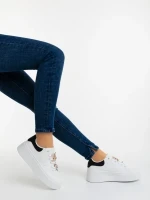 Lorimar fekete női sportcipő ökológiai bőrből