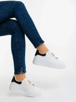 Lorimar fekete női sportcipő ökológiai bőrből