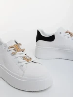 Lorimar fekete női sportcipő ökológiai bőrből