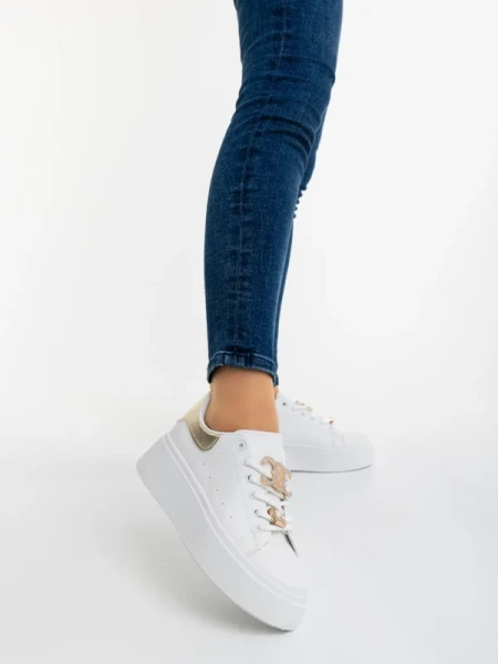 Lorimar aranyszinű női sportcipő ökológiai bőrből