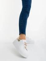 Lorimar aranyszinű női sportcipő ökológiai bőrből