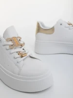 Lorimar aranyszinű női sportcipő ökológiai bőrből