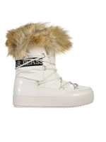 Rosalba bézs női csizma, textil anyagból készült