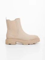 Adeliza bézs női bakancs ökológiai bőrből