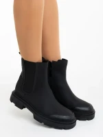 Adeliza fekete női bakancs ökológiai bőrből