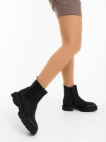 Adeliza fekete női bakancs ökológiai bőrből