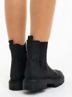 Adeliza fekete női bakancs ökológiai bőrből