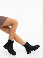 Adeliza fekete női bakancs ökológiai bőrből