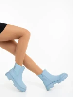 Adeliza kék női bakancs ökológiai bőrből