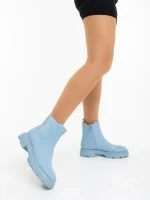 Adeliza kék női bakancs ökológiai bőrből