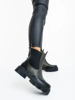 Lilana zöld női bakancs ökológiai bőrből